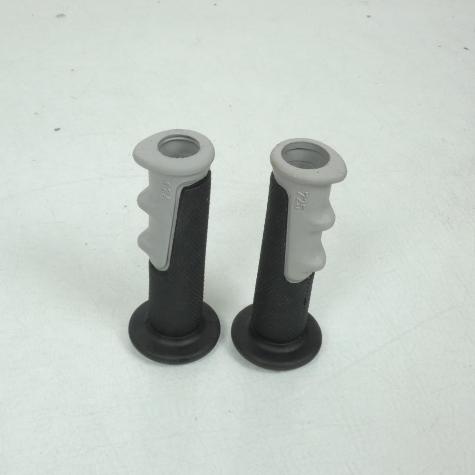 Paire de poignée Ø20mm Ø24mm bicolore noir gris Sifam pour moto POI4001G Neuf