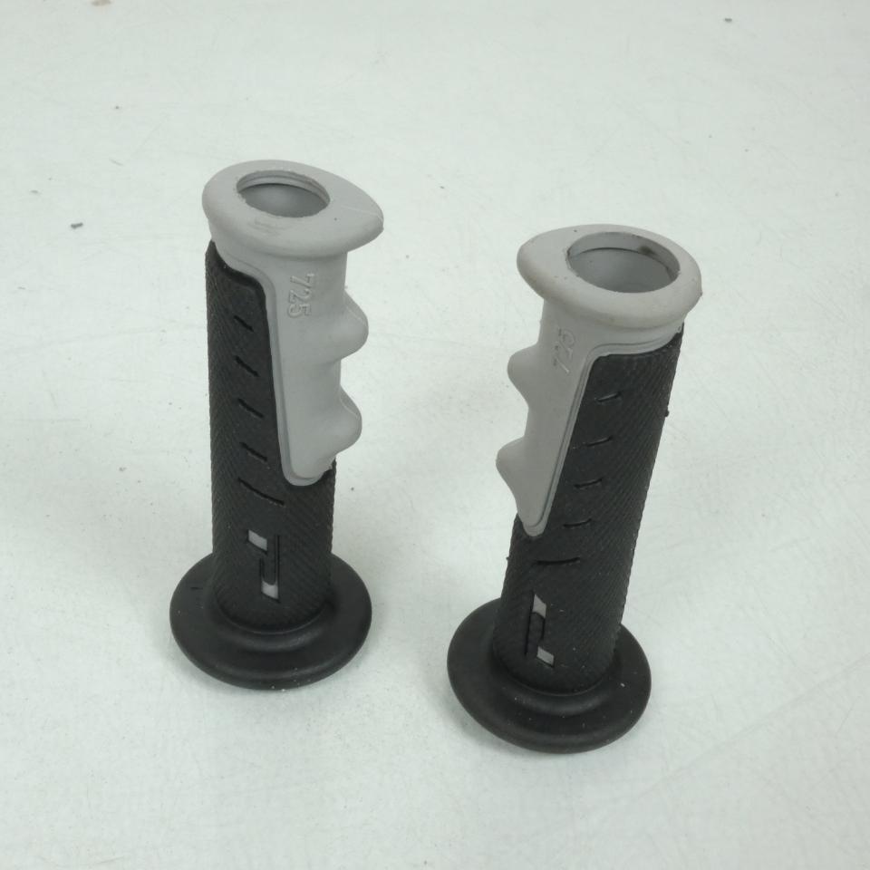 Paire de poignée Ø20mm Ø24mm bicolore noir gris Sifam pour moto POI4001G Neuf
