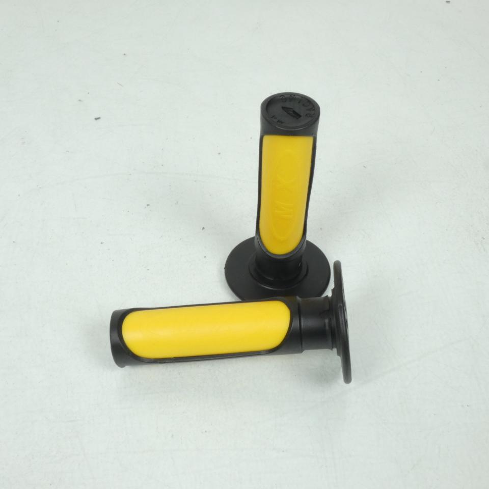 Paire de poignée Ø20mm Ø24mm MX Racing Jaune Sifam pour moto POI1004Y Neuf