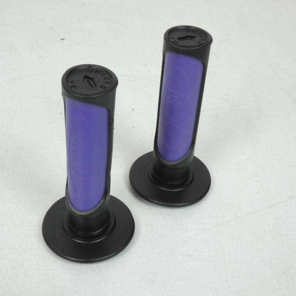 Paire de poignée Ø20mm Ø24mm MX Racing Violet Sifam pour moto POI1005V Neuf