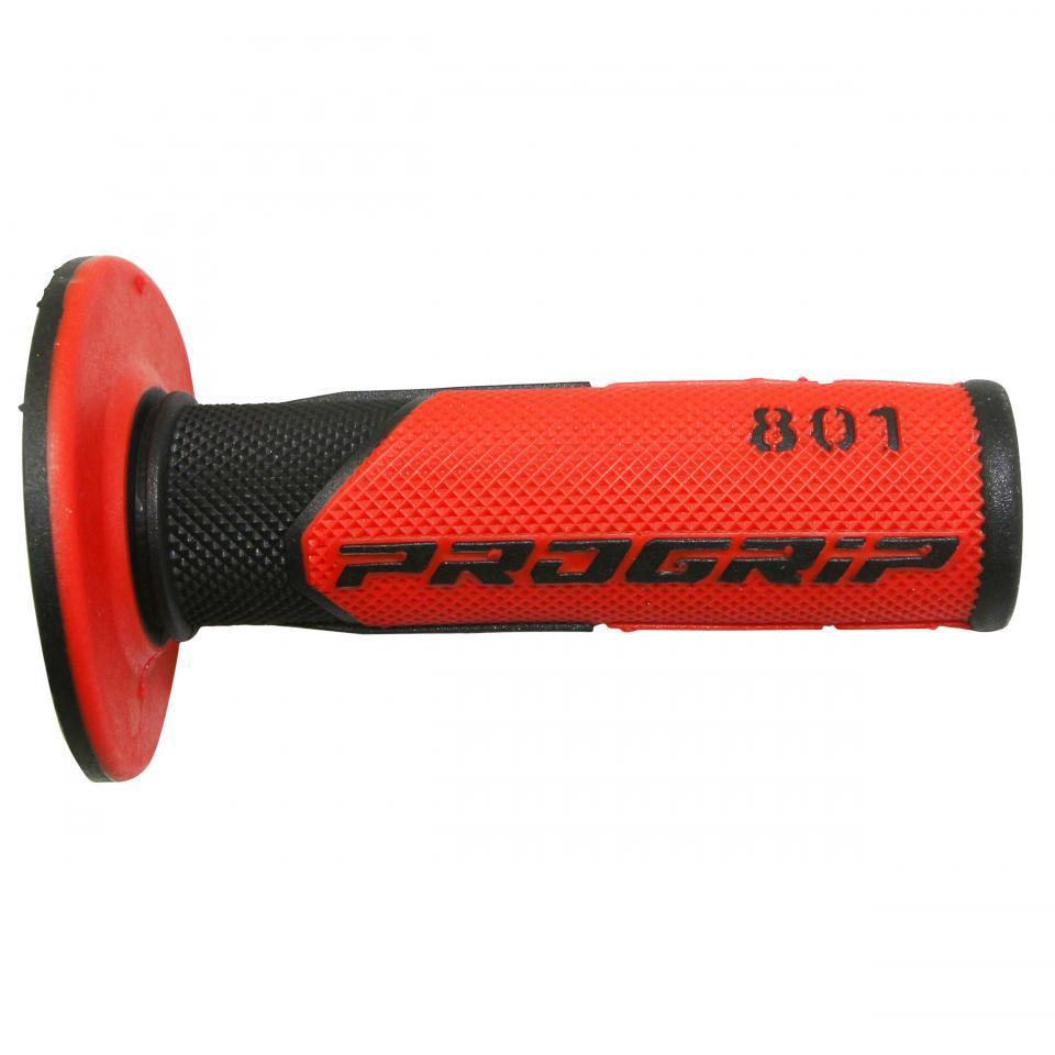 Poignée ProGrip off road 801 noir rouge pour moto enduro cross TT Ø22mm Neuf