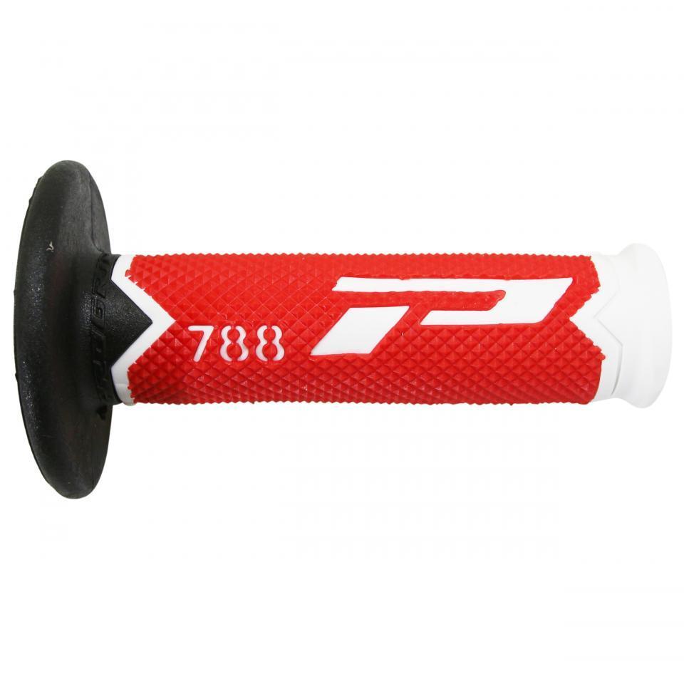 Poignée ProGrip off road 788 rouge noir blanc pour moto enduro cross Ø22mm Neuf