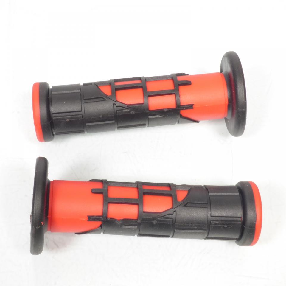 Poignée rouge et noir BIHR pour moto pour guidon 22/24mm  Neuf