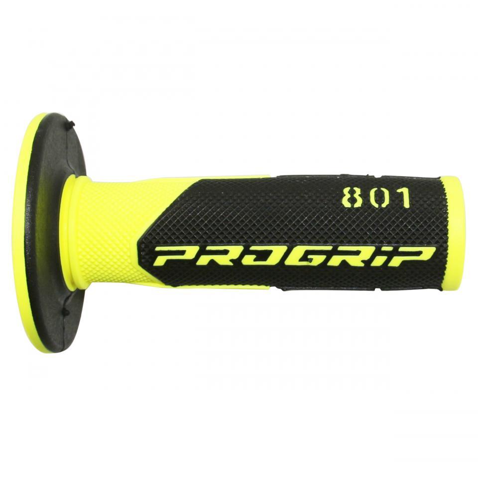 Paire de poignée noir et jaune clair ProGrip Oss Road 801 pour moto cross 50 à boite