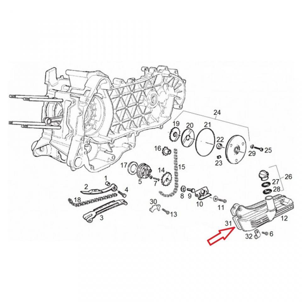 Joint moteur origine pour scooter Piaggio 180 Super hexagon GTX 1999-2000 487384 Neuf