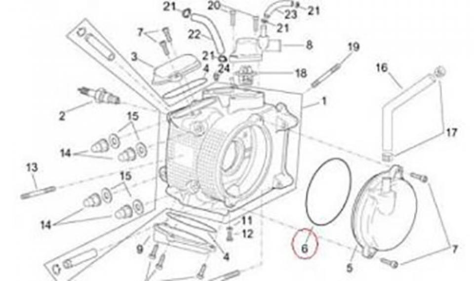 Joint moteur origine pour scooter Aprilia 250 Leonardo 2002-2004 AP8122552 Neuf