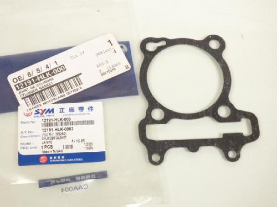 Joint moteur origine pour Scooter Sym 180 RV 12191-HLK-000 Neuf