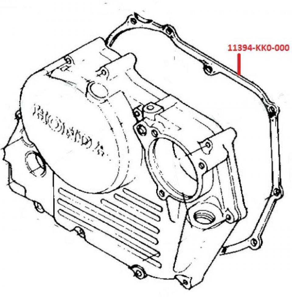 Joint moteur pour moto Honda 200 XR 1984 - 1985 11394-KK0-000 Neuf en destockage