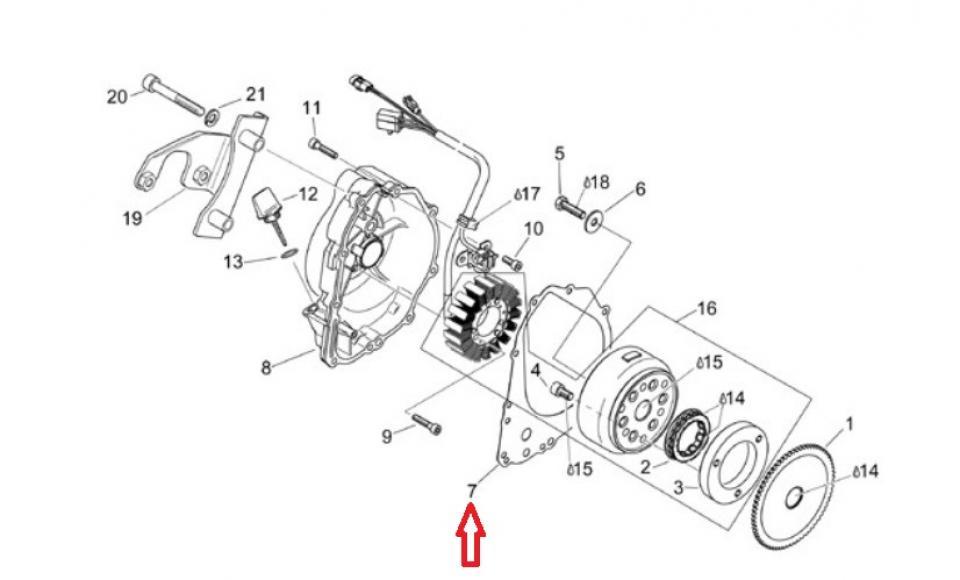Joint moteur origine pour scooter Aprilia 150 Leonardo 1996-1998 AP0650190 / joint allumage Neuf