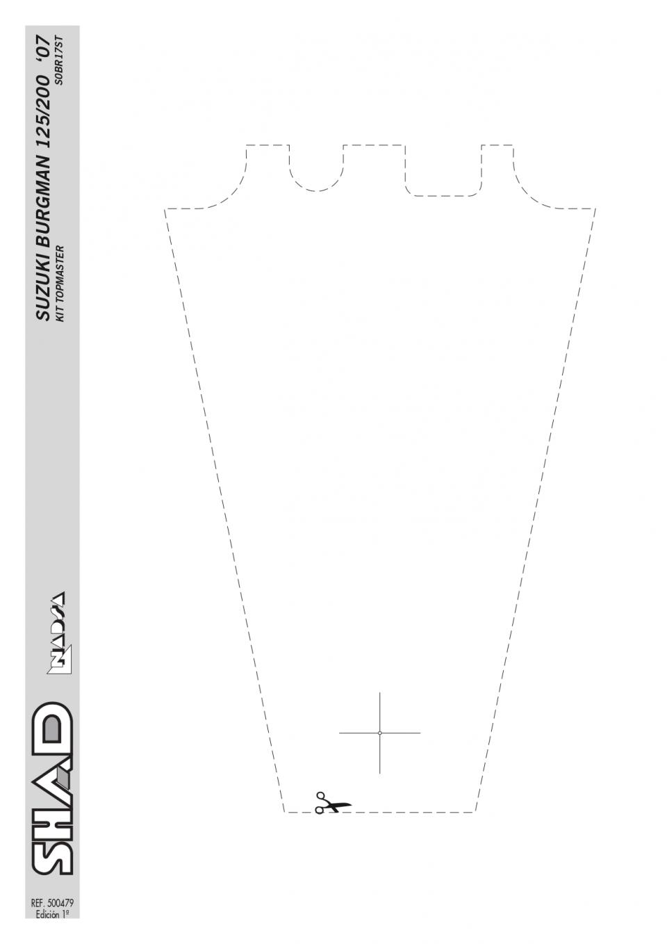 Support de top case Shad pour Scooter Suzuki 125 Uh Burgman 2007 à 2021 Neuf