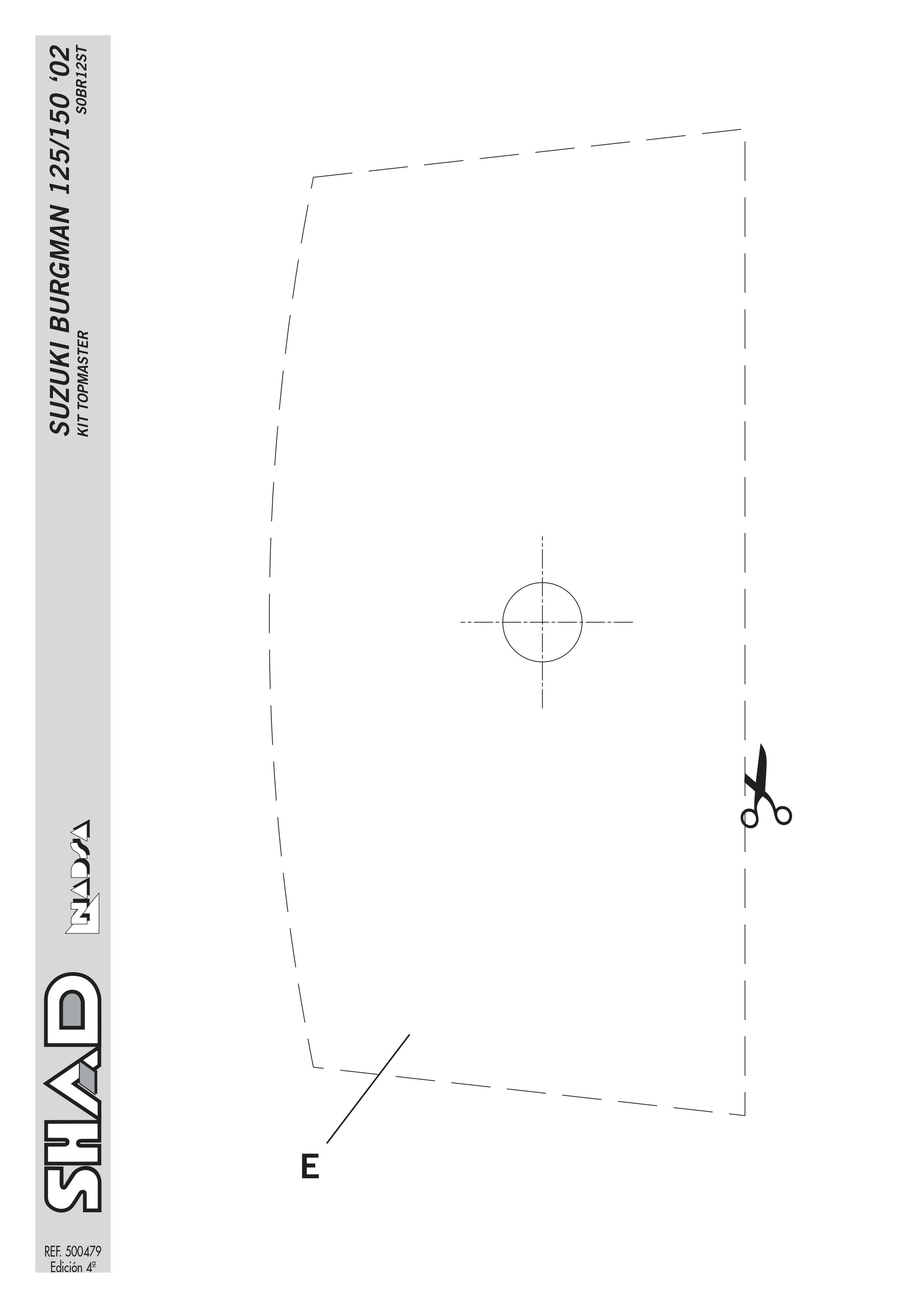 Support de top case Shad pour Scooter Suzuki 150 Uh Burgman 2002 à 2006 Neuf