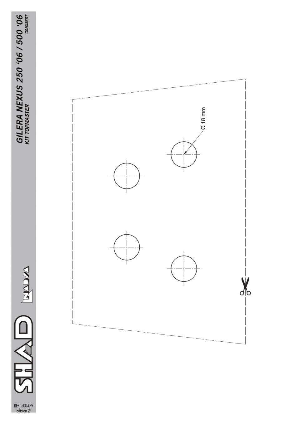 Support de top case Shad pour Scooter Gilera 125 Nexus 2009 à 2014 G0NX56ST Neuf