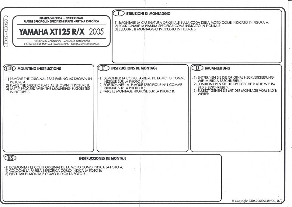 Support de top case GIVI pour Deux Roues Givi E332 pour platine Monolock Neuf