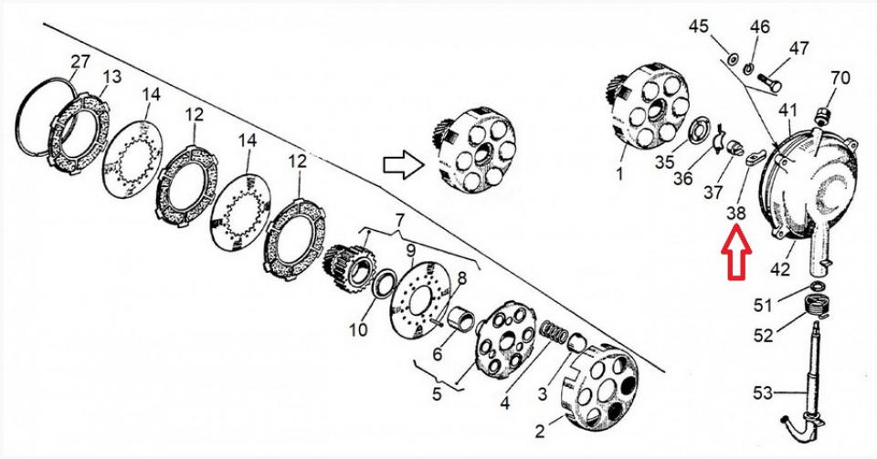 Came embrayage RMS pour Scooter Piaggio 125 Vespa PX 1985 à 2001 VNX5T / 083806 213.100300450 Neuf