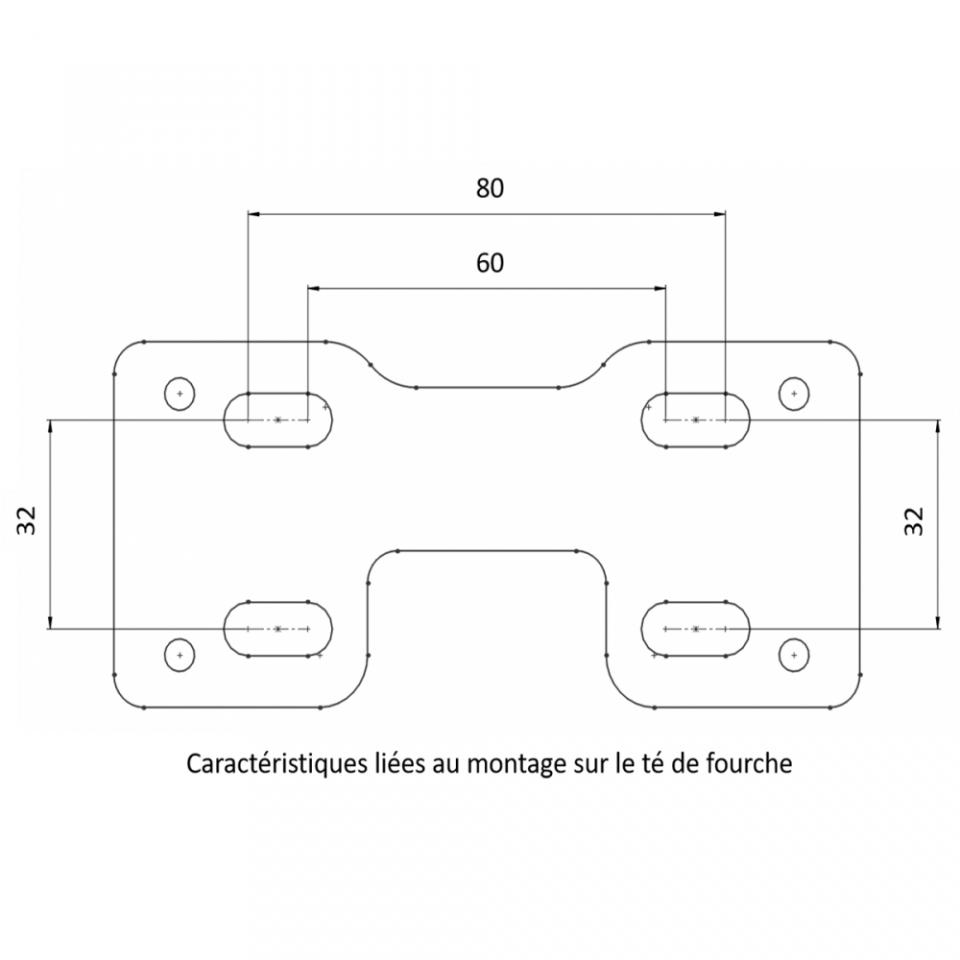 Pontet de guidon KRM pour Auto Neuf