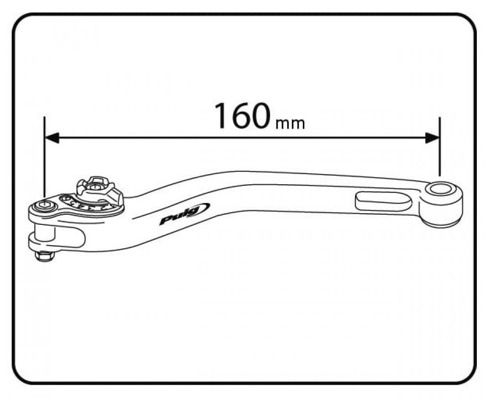 Levier d'embrayage Puig pour moto 220NN  KBA 91294 Noir Neuf