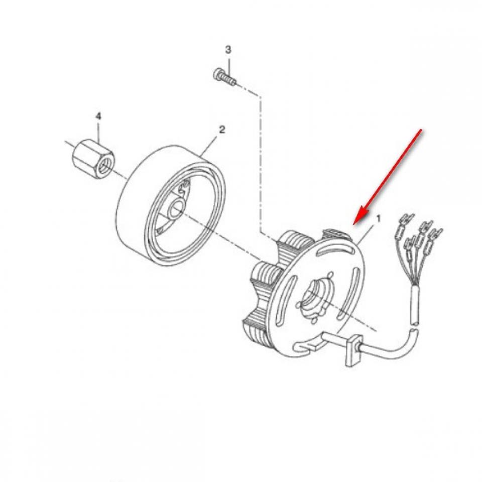 Stator d allumage origine pour Moto Generic 50 Trigger Sm Neuf