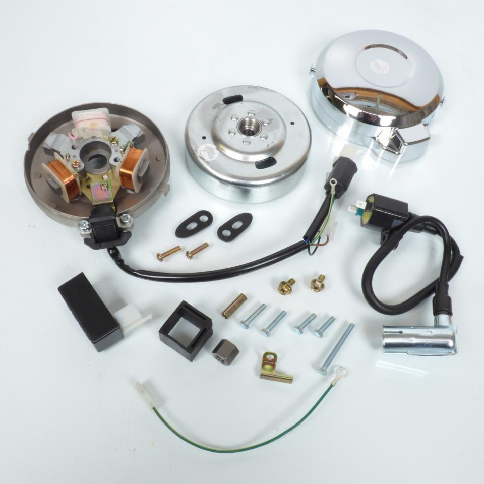Kit allumage électronique 12V mobylette Peugeot 103 Gros cône stator rotor Neuf