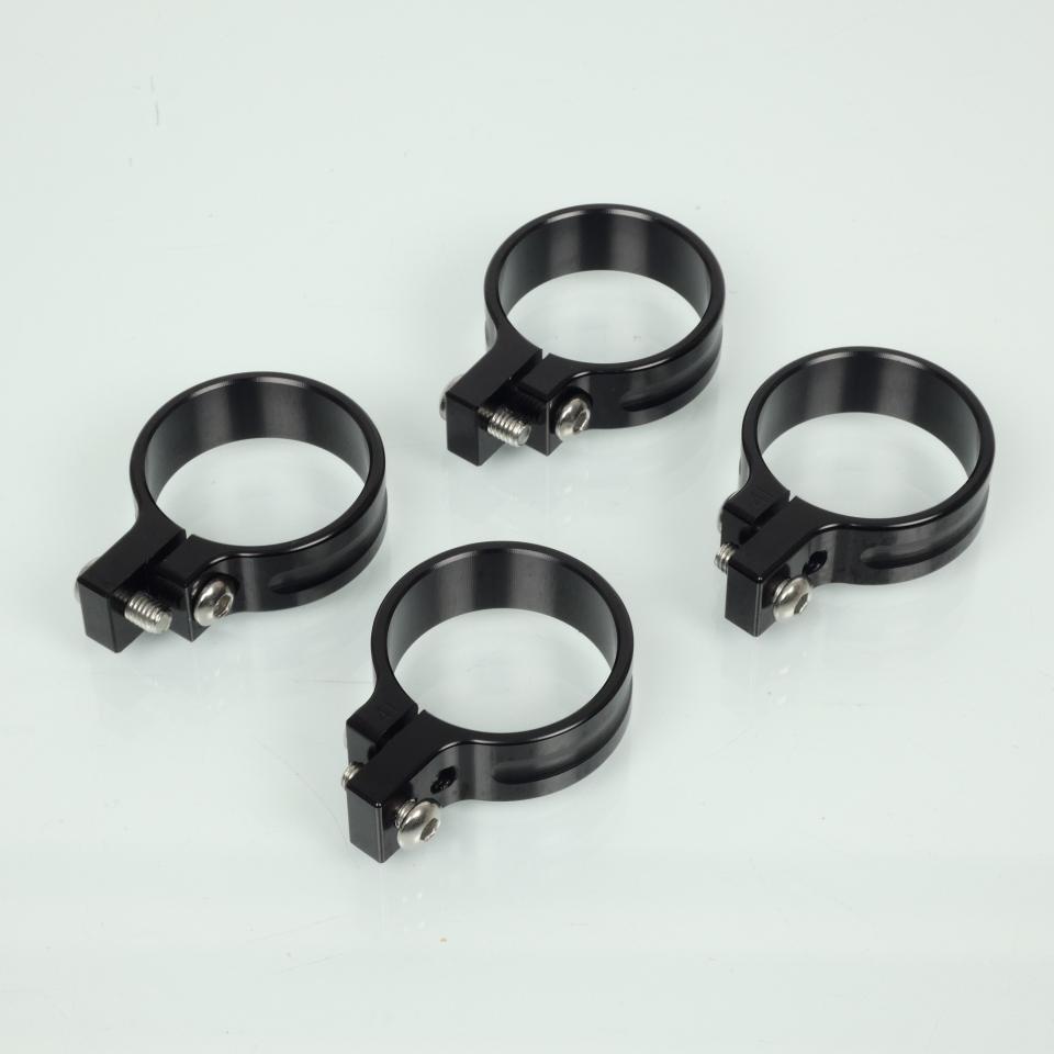 Patte support feu optique BtoB alu noir L 105mm pour moto fourche Ø41mm Neuf
