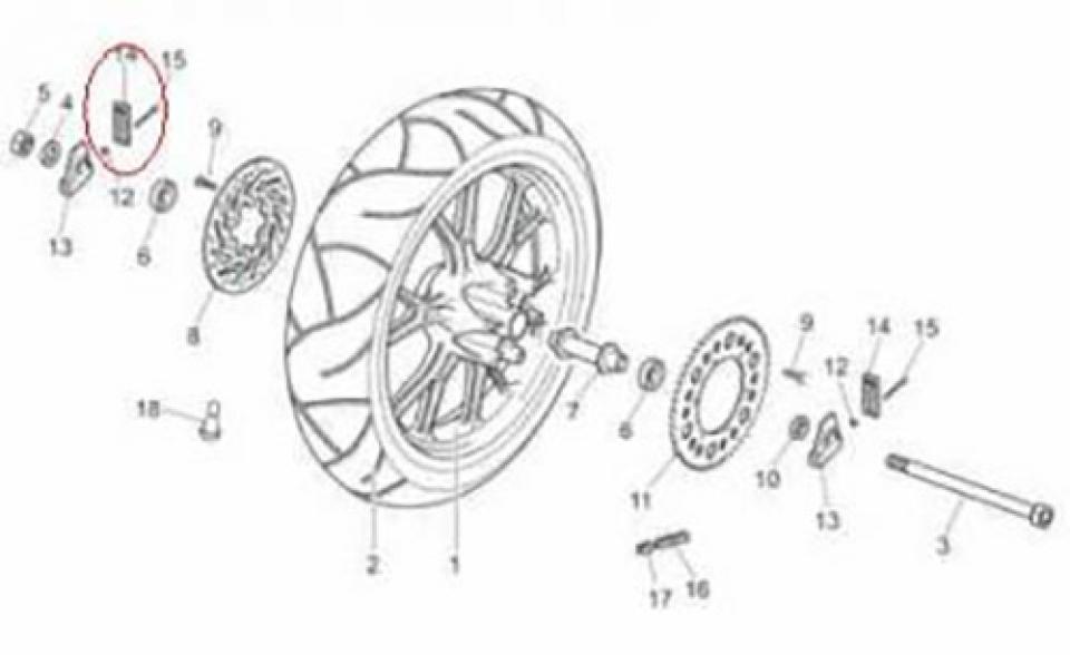 Tendeur chaîne de transmission origine pour Moto Aprilia 50 RS 2006 à 2008 00H01306171 Neuf