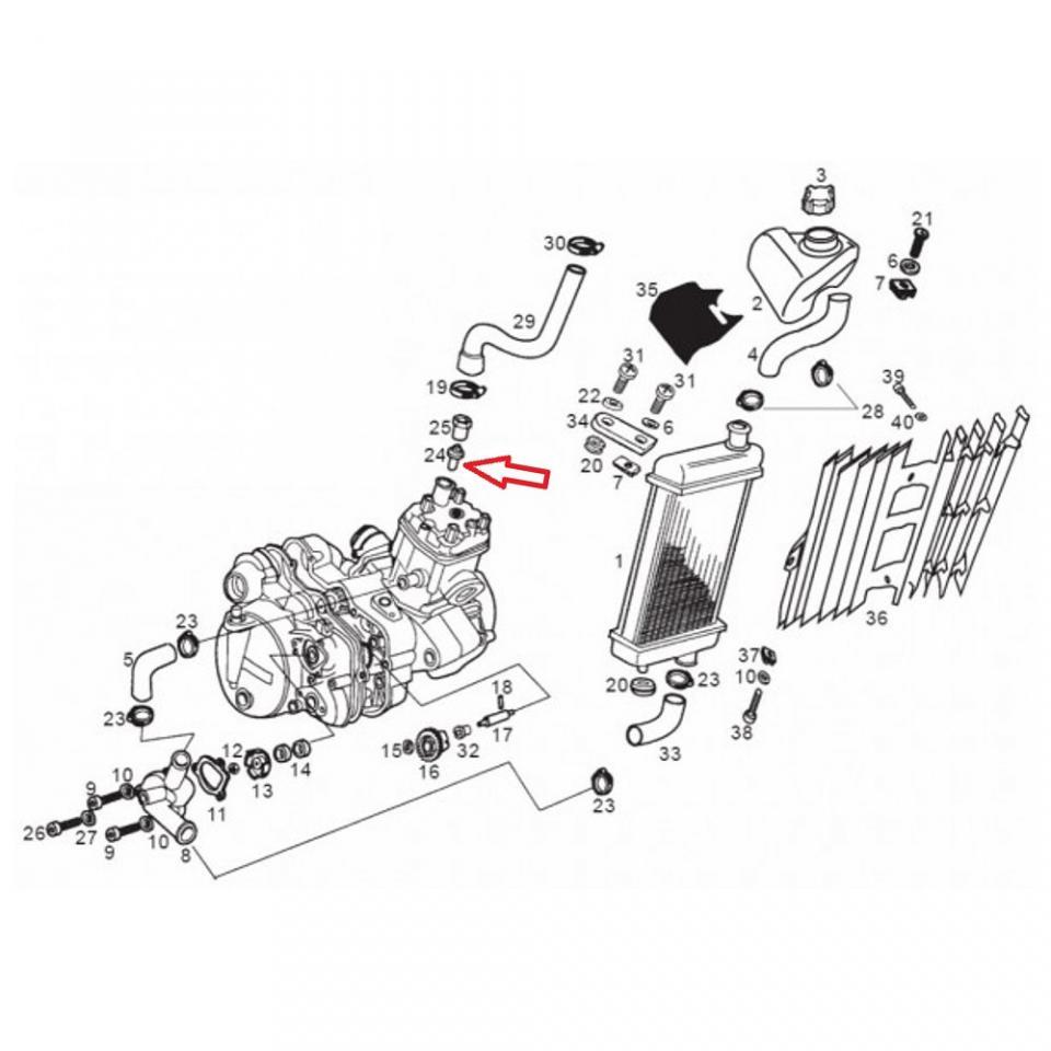 Thermostat origine pour Moto Derbi 50 Senda SM 1999 à 2005 00H03800431 Neuf