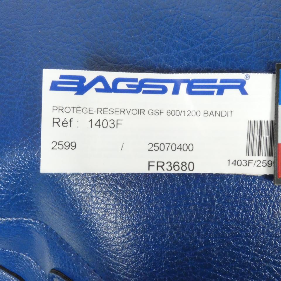 Tapis réservoir Bagster pour moto Suzuki GSF 600 Bandit 2000 à 2005 1403F Bleu