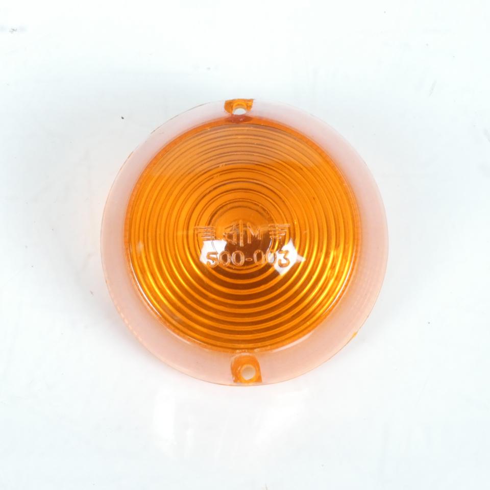 Cabochon de clignotant rond orange pour mobylette MBK 50 51 SIM 500-003 Neuf