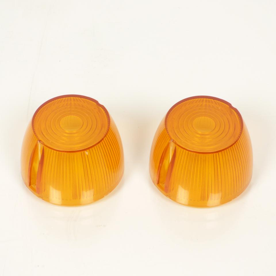 Paire de cabochon de clignotant orange rond pour mobylette MBK 51 Neuf cyclo