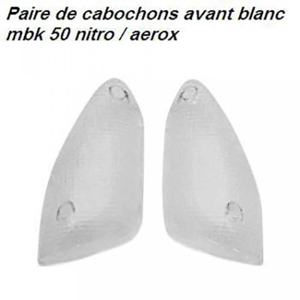 Cabochon clignotant avant transparent Générique pour scooter MBK 50 Nitro Neuf