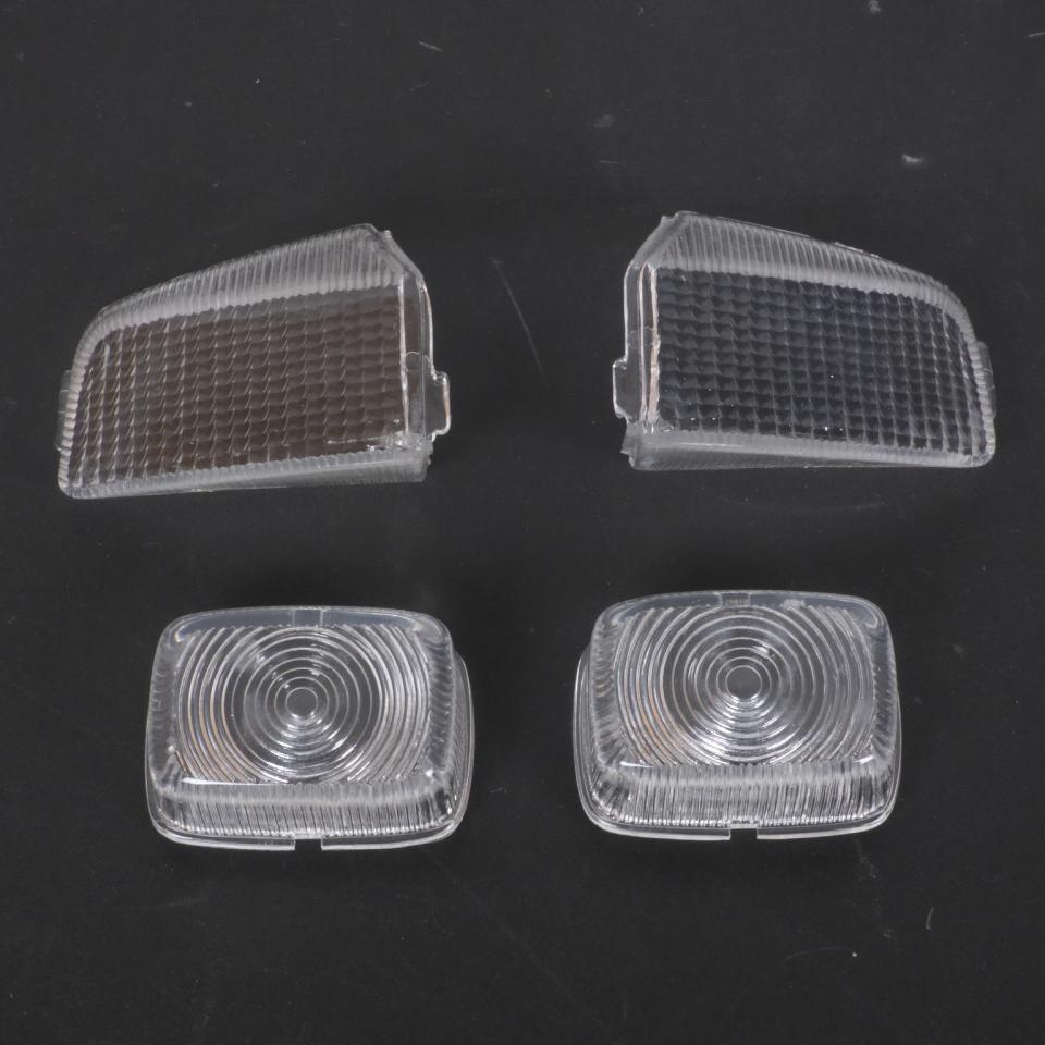 Kit de 4 cabochons incolore de clignotant pour scooter MBK 50 Spirit 1990 à 1997 Neuf