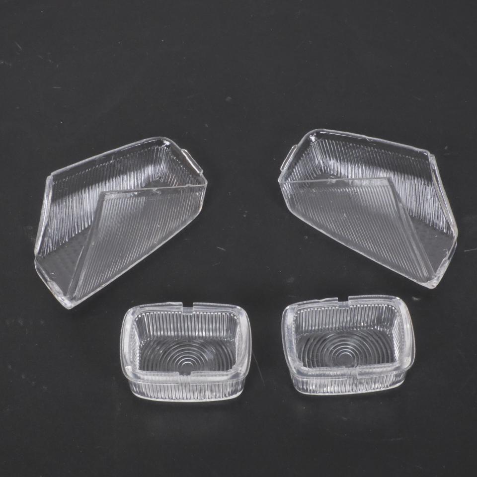 Kit de 4 cabochons incolore de clignotant pour scooter MBK 50 Spirit 1990 à 1997 Neuf