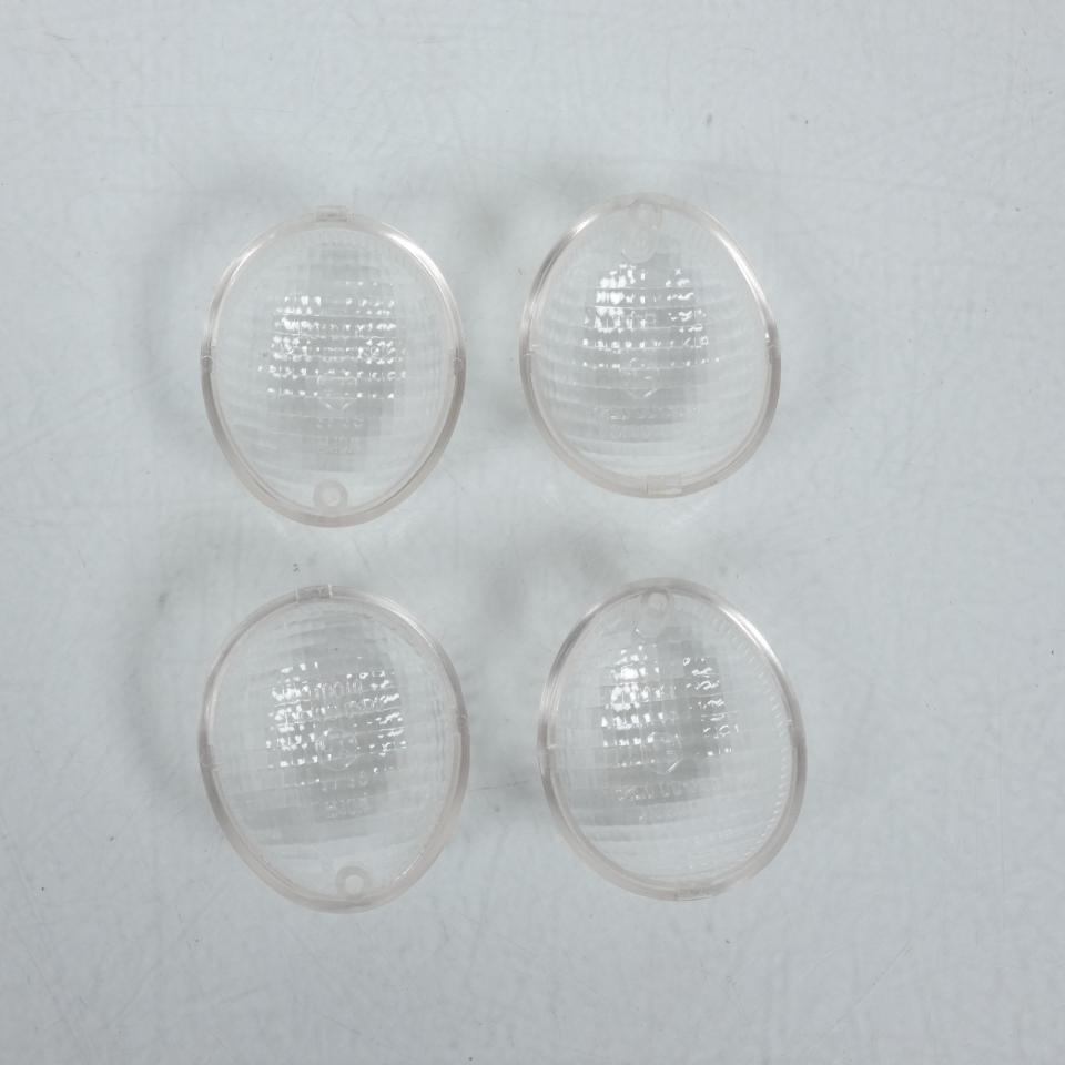 Kit cabochon de clignotant AV AR TNT pour scooter Peugeot 50 Ludix Blanc Neuf