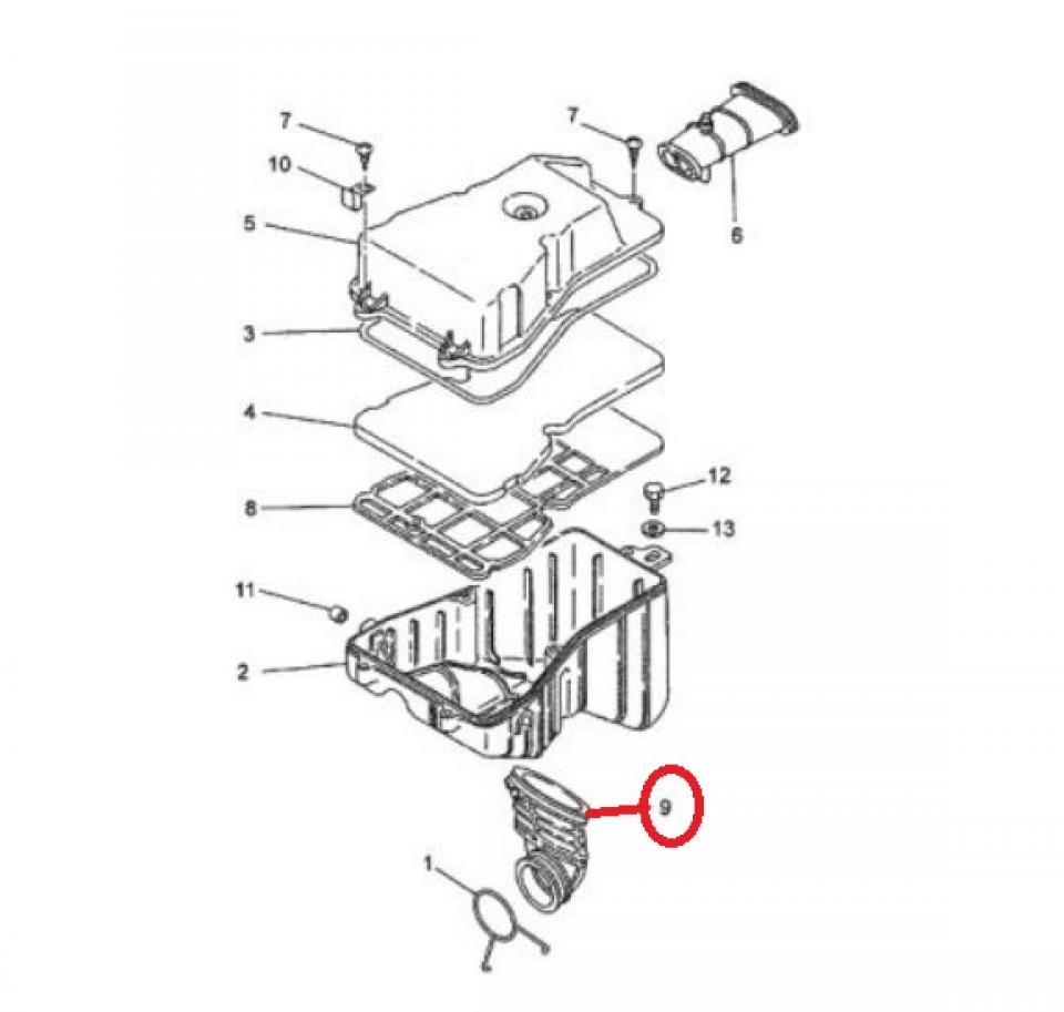 Manchon de boite a air origine pour moto Yamaha 50 TZR 4YVE445310000 Neuf