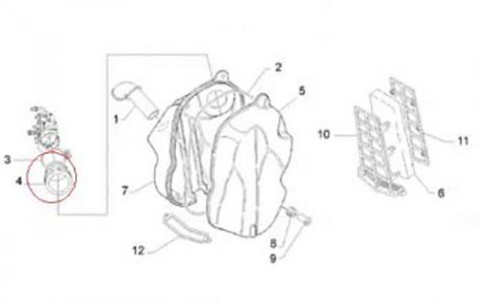 Manchon de boite a air origine pour Scooter Aprilia 50 Scarabeo 1993 à 2006 AP8144248 Neuf