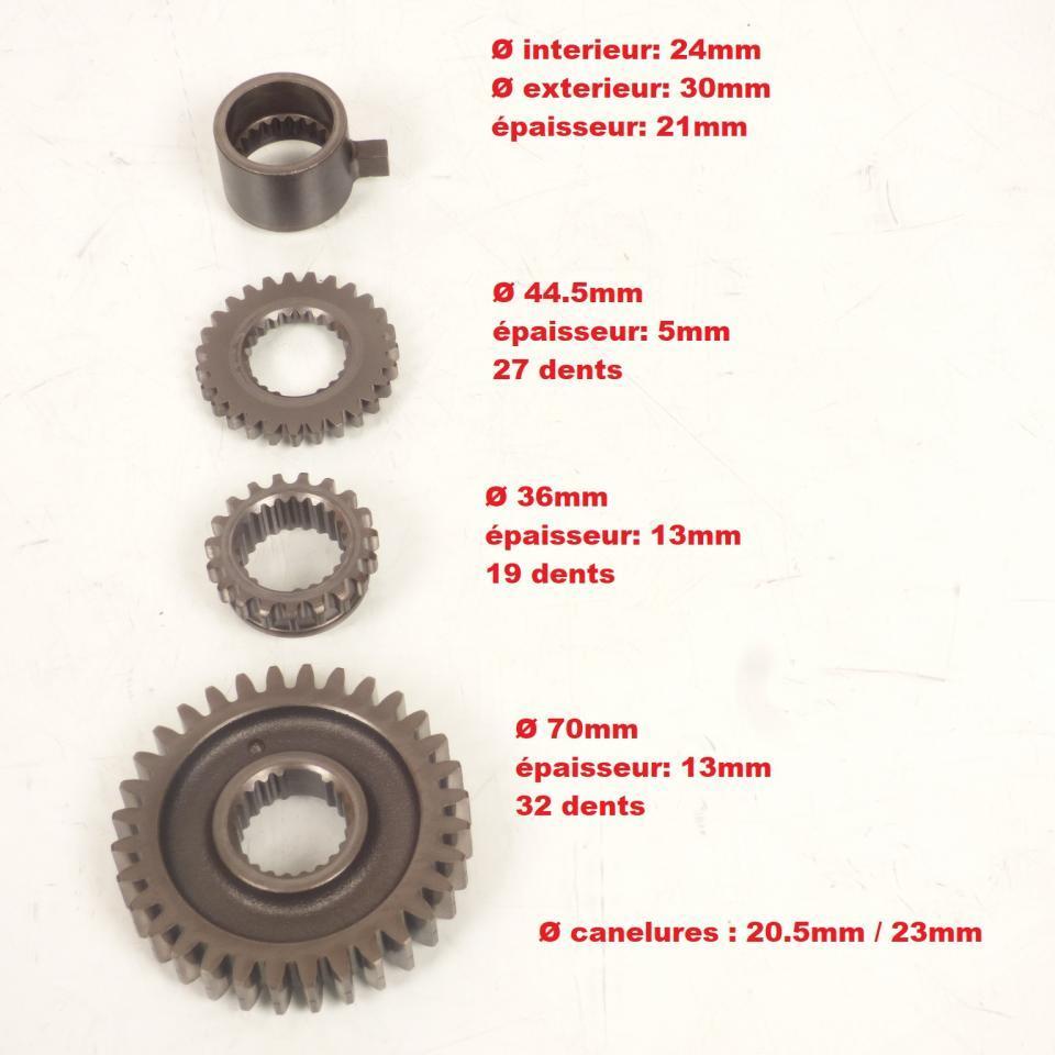 Pignons bout de vilebrequin origine pour moto Honda 600 XL 1985 à 1987 PD04 Occasion