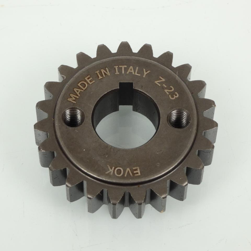 Pignon bout vilebrequin EVOK pour auto Piaggio 50 Ape 2009 à 2017 23 dents Neuf