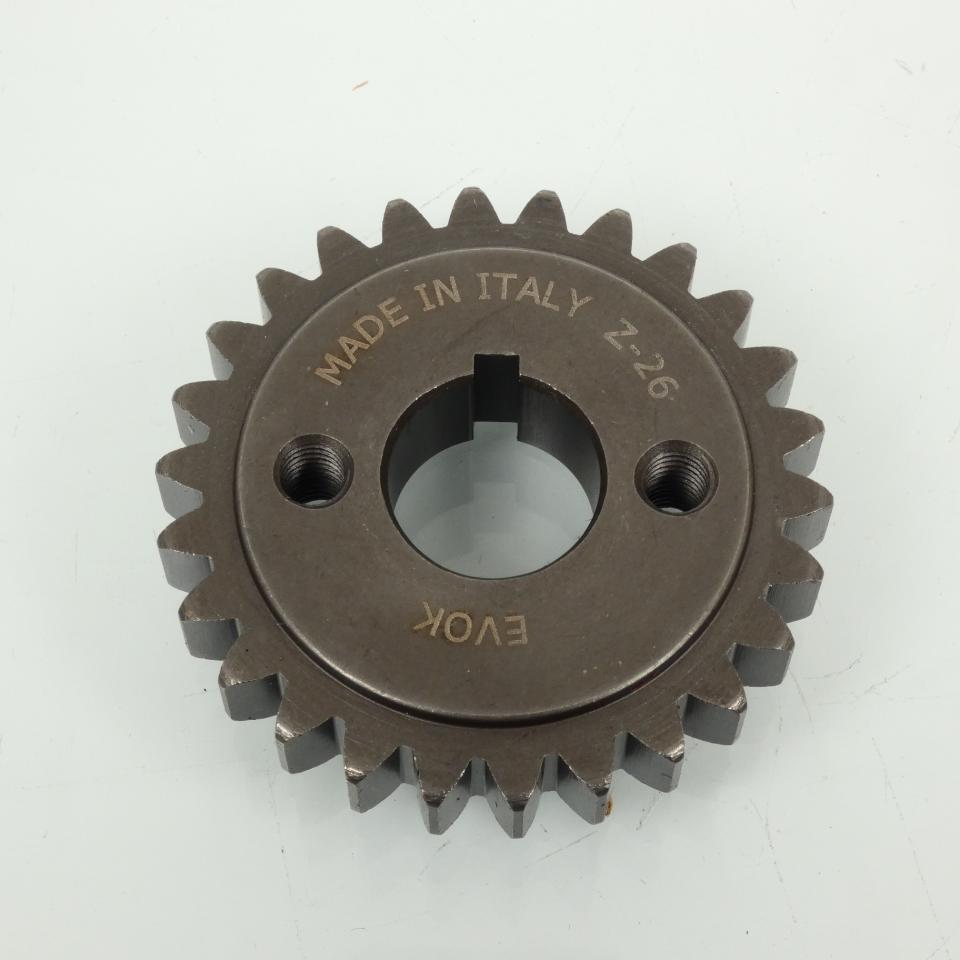 Pignon bout vilebrequin EVOK pour auto Piaggio 50 Ape 2009 à 2017 26 dents Neuf