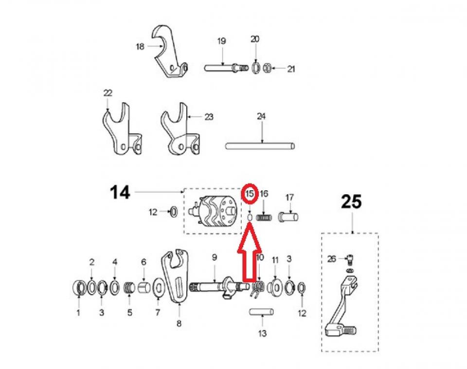 Bille Ø9mm origine pour moto Rieju 50 MRT 2009 à 2017 0/005.510.4079 Neuf