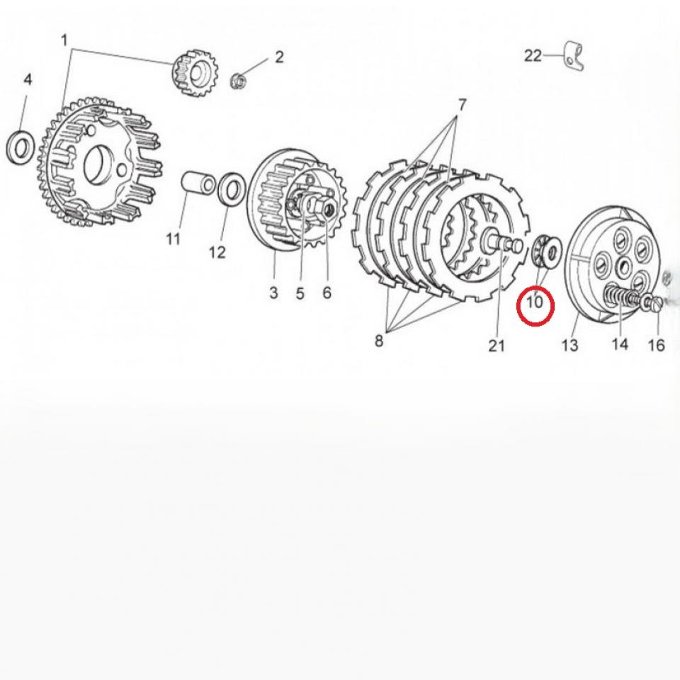 Pièce moteur diverse origine pour Moto Cagiva 50 Mito Neuf
