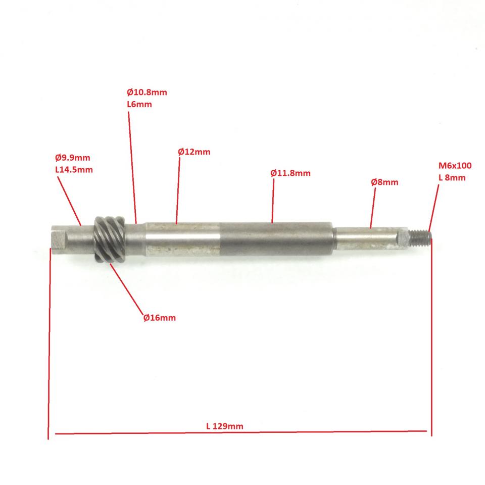 Arbre pignon valve d'échappement pour moto Honda Cr 125 R 1991-99 18511-KZ4-700