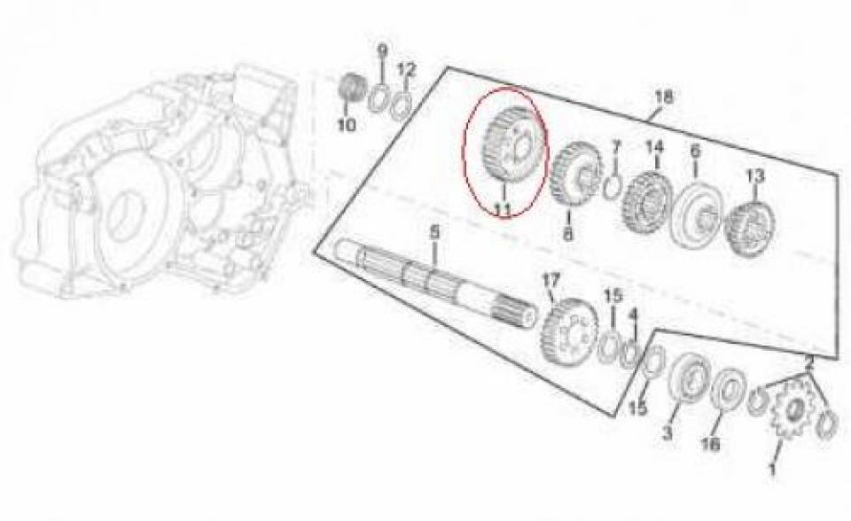 Pièce moteur diverse origine pour moto Aprilia 50 Classic 1992-1999 AP8206324 Occasion