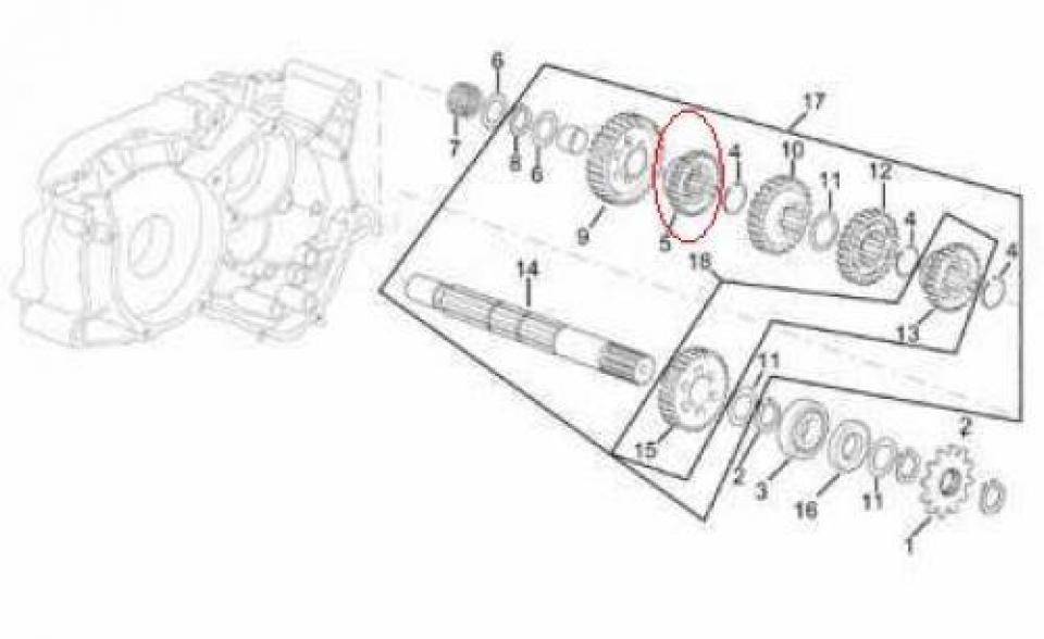 Pièce moteur diverse origine pour moto Minarelli 50 AM6 AP8206615 Occasion