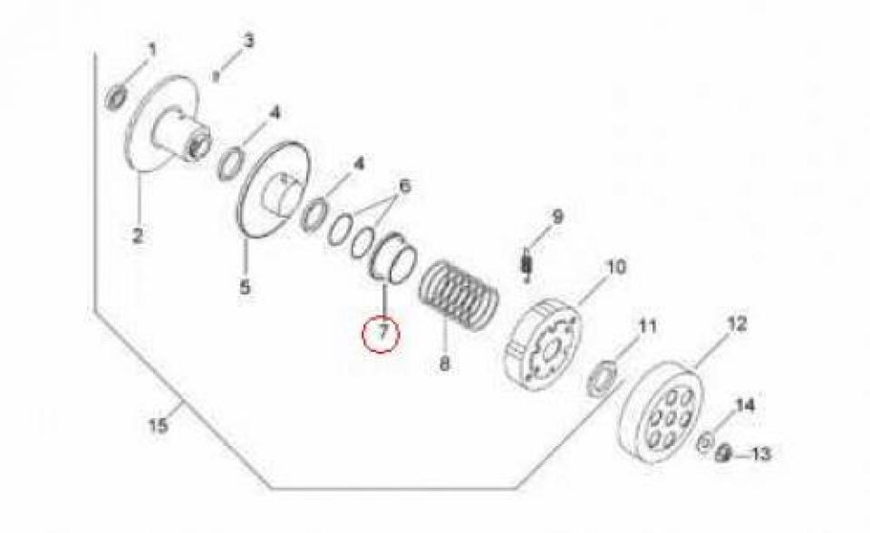 Pièce moteur diverse origine pour Scooter Aprilia 50 SR 1993 à 1996 AP8206178 Neuf