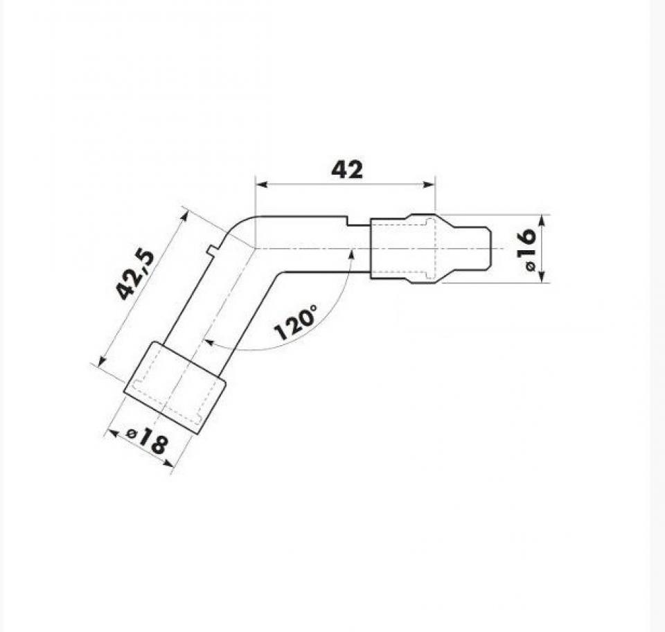 Antiparasite NGK pour Auto VD05F-R 120° 5K NGK non peint Neuf