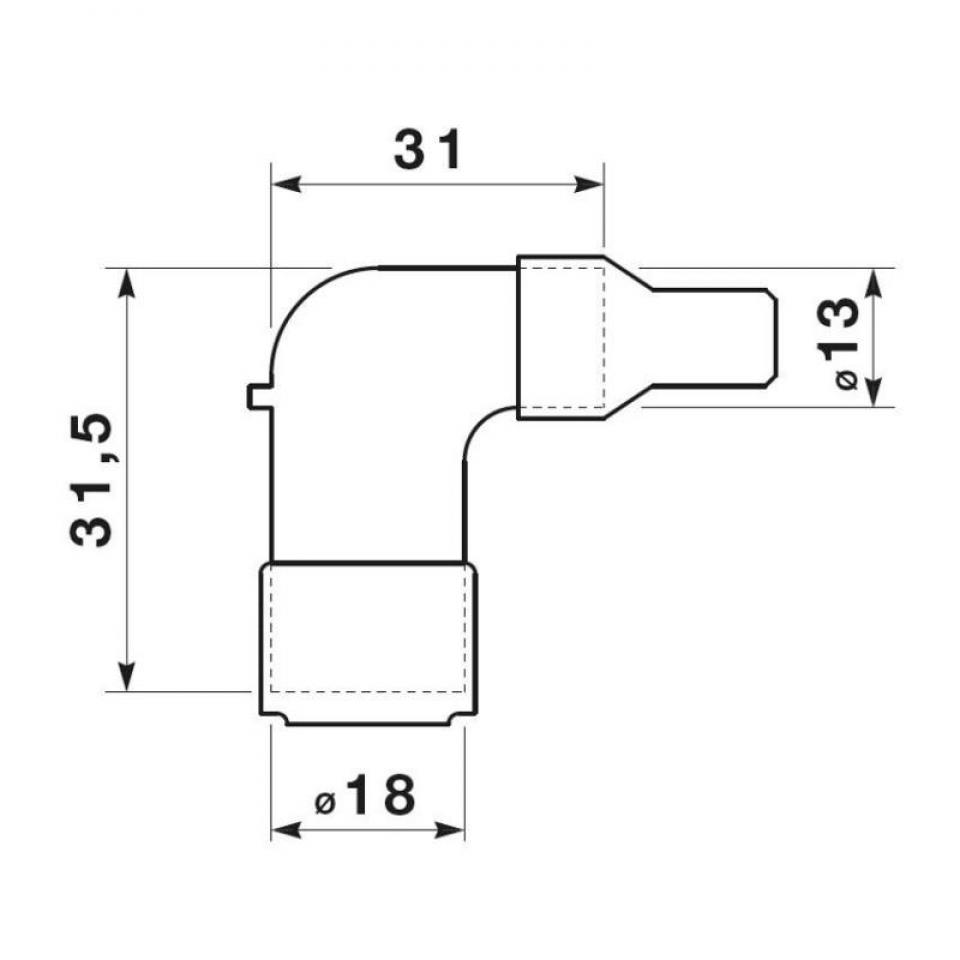 Antiparasite NGK pour moto Suzuki 50 JR Après 1993 LB10EH / 8351 Neuf