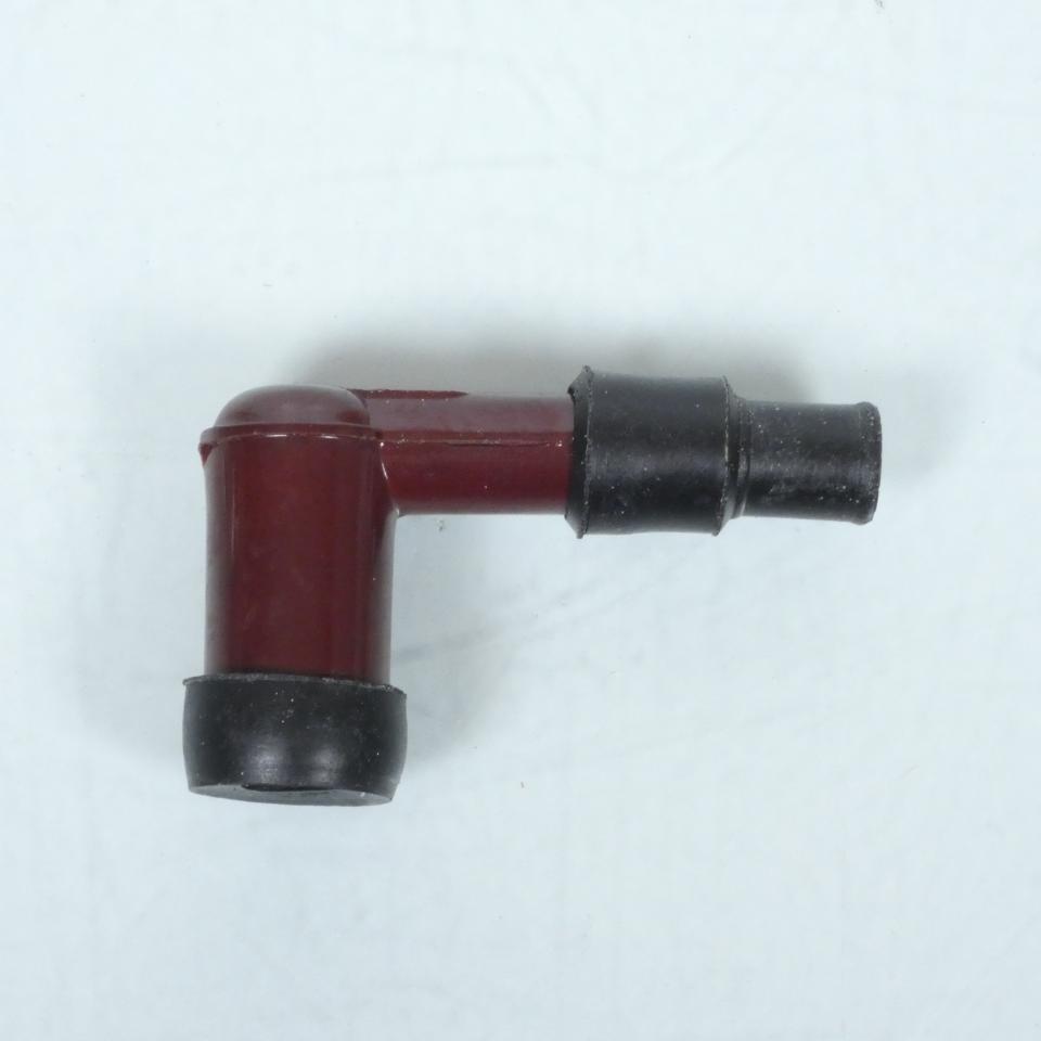 Antiparasite marron coudé 90° pour bougie sans olive pour moto scooter cyclo