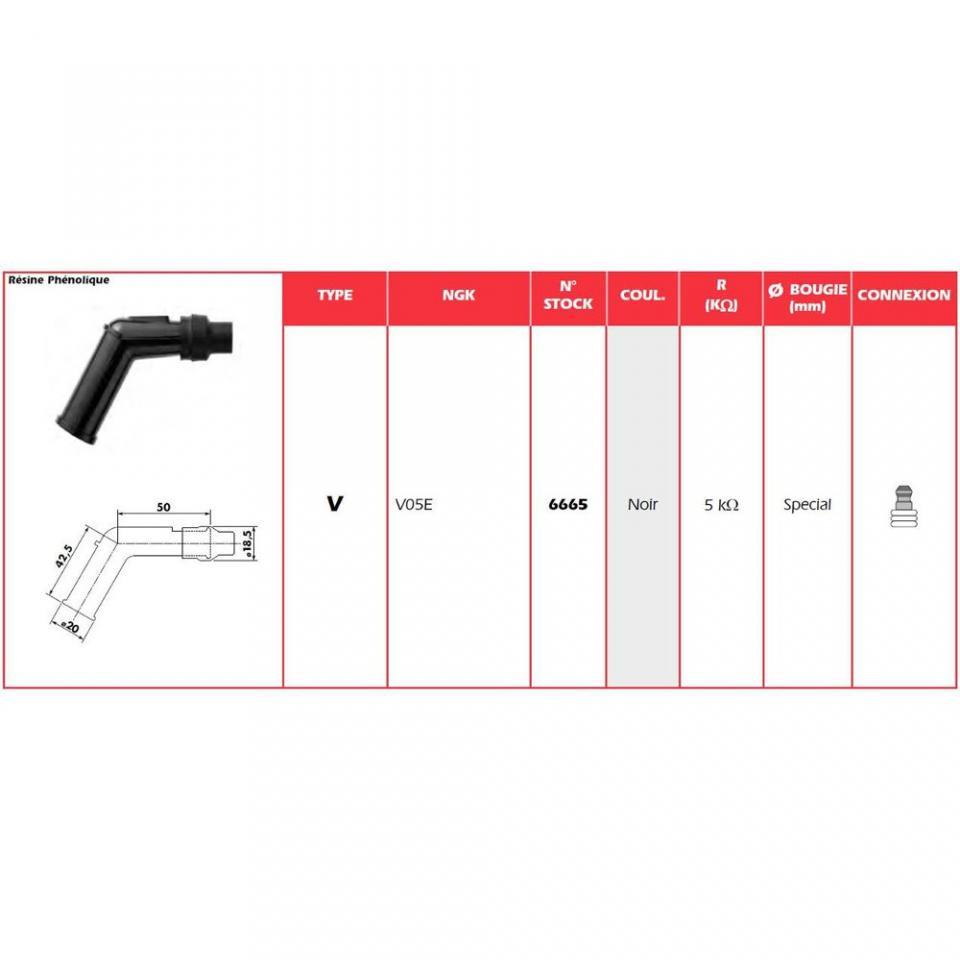 Antiparasite NGK pour scooter Piaggio 500 X9 2005-2007 V05E Neuf