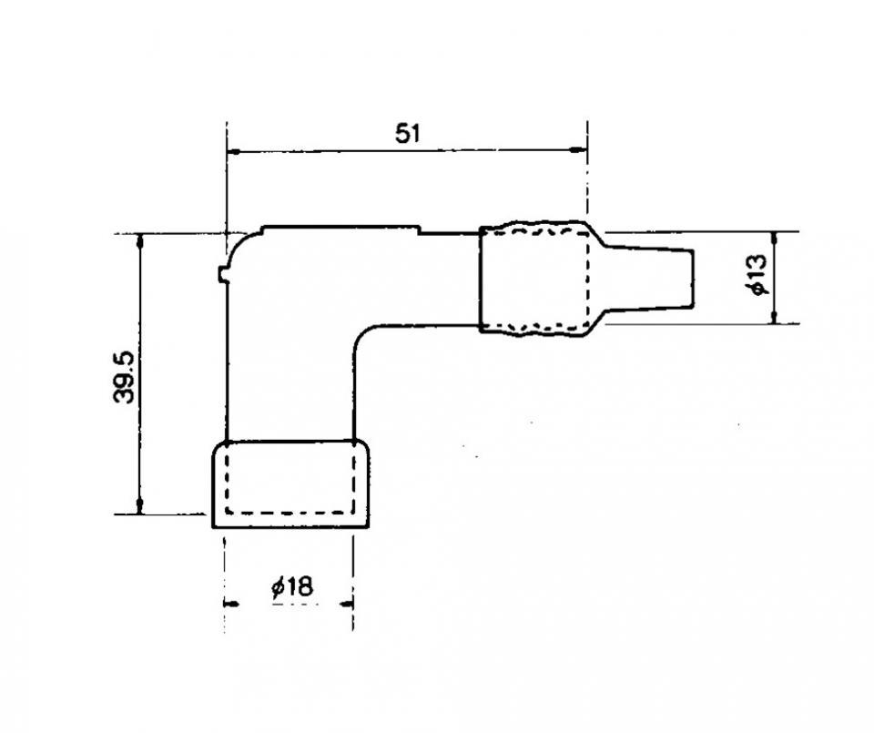 Antiparasite NGK pour Auto LB10E avec olive 10 Kohm Neuf