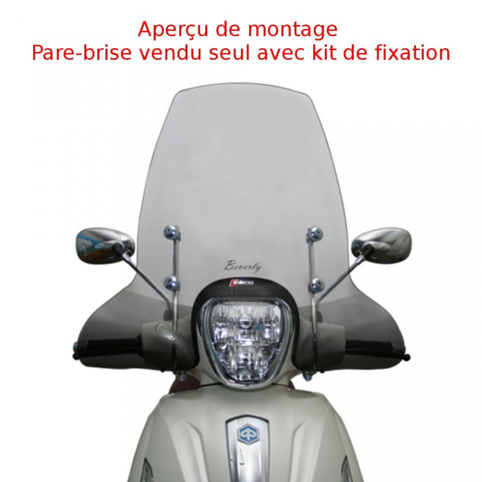 Pare brise Faco pour scooter Piaggio 300 Beverly Rst 4T 4V Ie Euro3 2010 à 2016