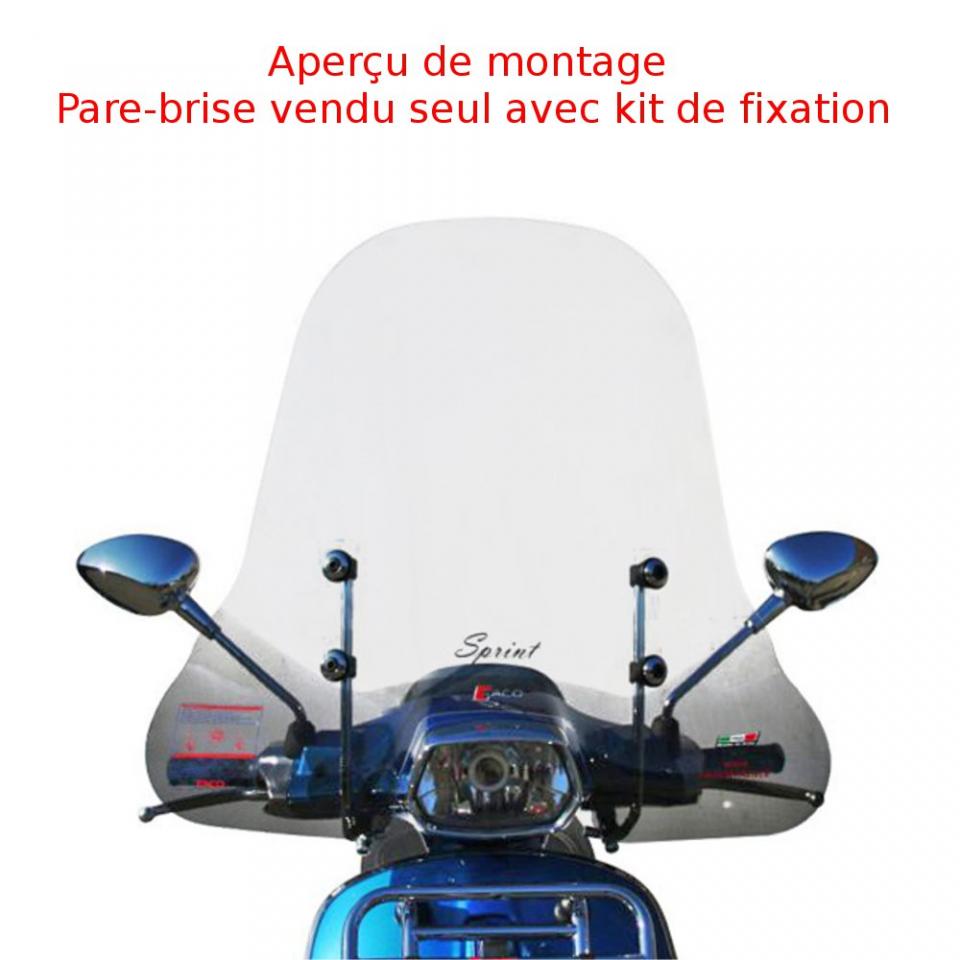 Pare brise Faco pour scooter Piaggio 125 Vespa Sprint 4T 3V Ie 2014 à 2015 Neuf